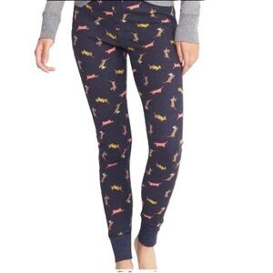 OLD NAVY Weiner Dog Dachshund Waffle Knit Leggings Pajama Lounge Pants Small